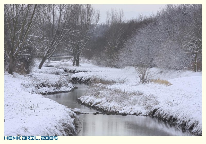 Winter near the Vloedgraaf - snow