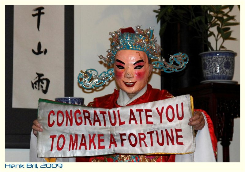 Congratulate you to make a fortune