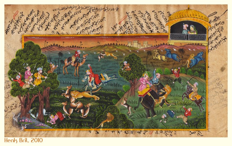 Tiger Hunt - 19th (?) Century Printing