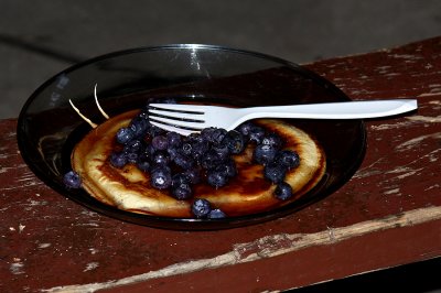 Buttermilk Pancakes, Blueberries and Maple Syrup...could it get any better ?