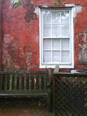 Crusty wall, window