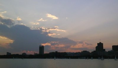 MIT at dusk, Cambridge