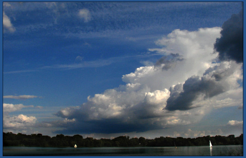Clouds over Lake Nokomis.