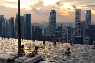The Infinity Pool in Marina Bay Sands  Singapore