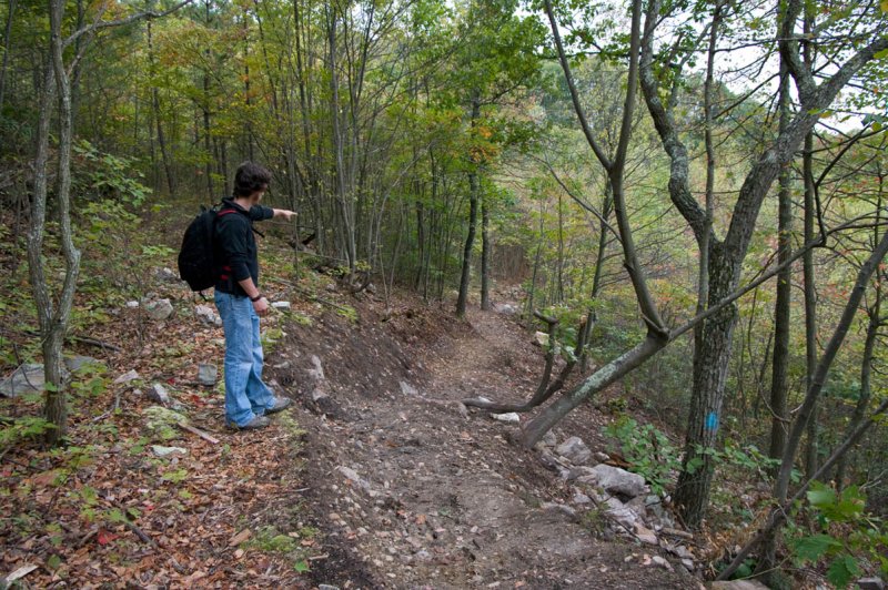 Checking the trail after the rains IMGP0238.jpg