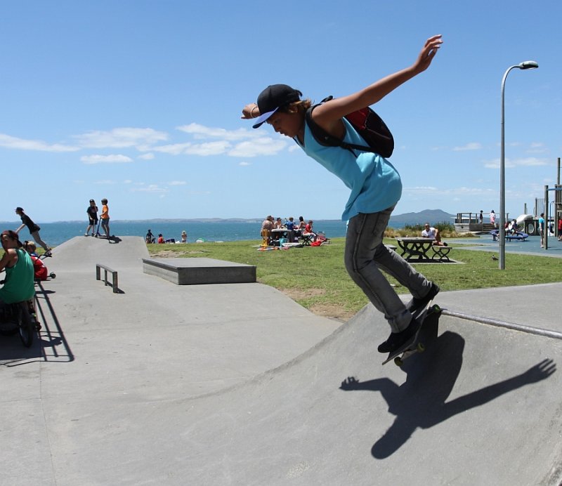 Beach Skate-board Ramp