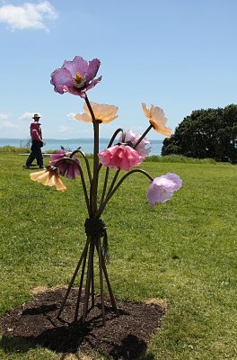 Poppies on display