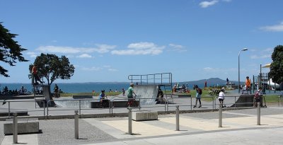 Beach Skate-board Ramp