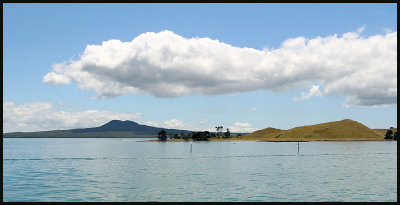 Browns Island / Motukorea with Rangitoto in the background