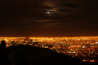 View of Cuidad Juarez Mexico from El Paso