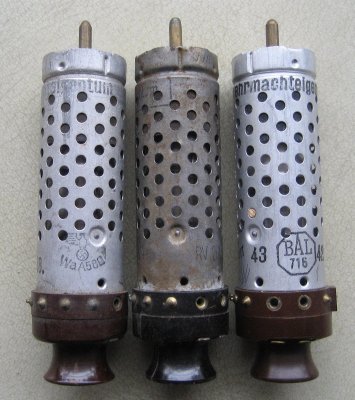 German vaccum tubes, WWII vintage.