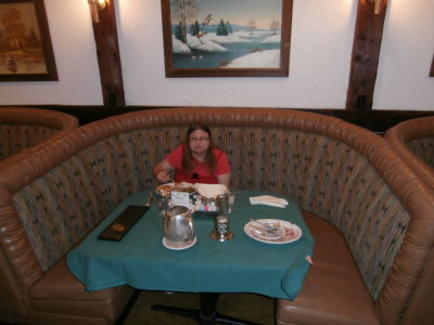 Gina At Booth At Black Forest Restaurant