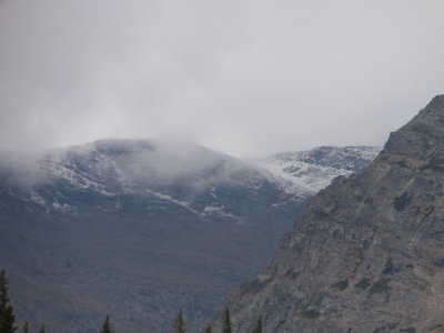 Fresh Snow On Mountains