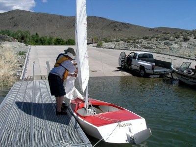 Sailing at Topaz Lake