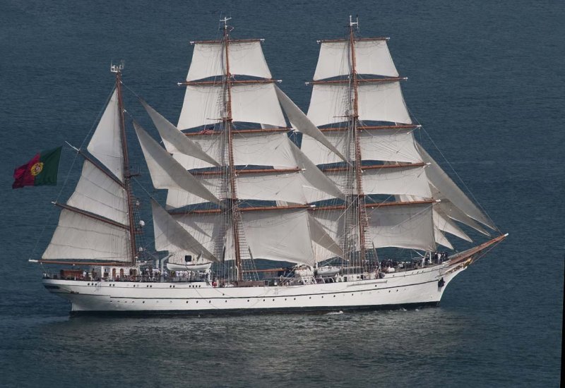 STS Sagres 295' long by 40' wide