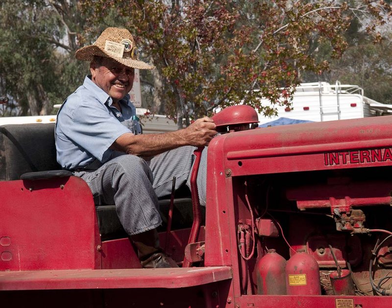 Lovin His Tractor