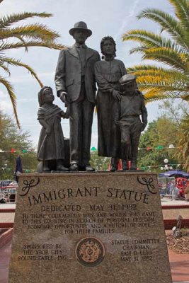 Immigrant Statue in Square
