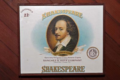 Shakespeare Cigar Box