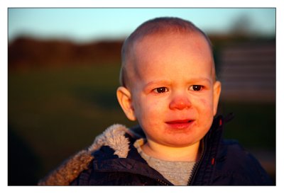 Elliot by Lighthouse and memorial - Battery Point 3.jpg