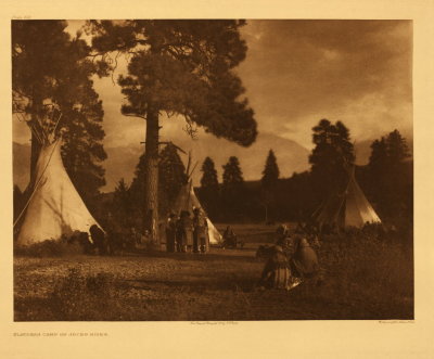 Flathead camp on Jocko River