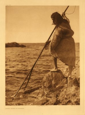 Nootka method of spearing