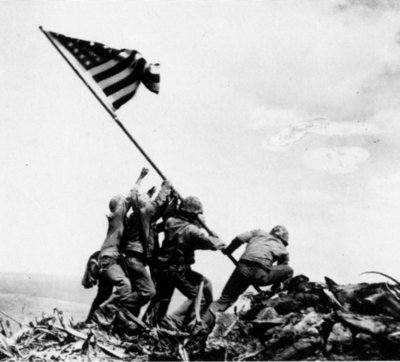 Joseph J. Rosenthal /1911-2006/: Raising the Flag on Iwo Jima, 1945