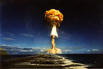 BBC/Bergmann Pictures LTD: French nuclear test Encelade in the South Pacific, 1971