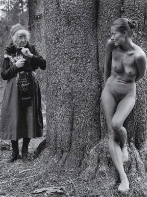 Imogen Cunnigham /1883 – 1976/: Imogen and Twinka by Judy Dater, 1974