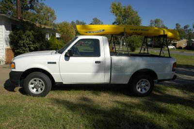 truck and kayak