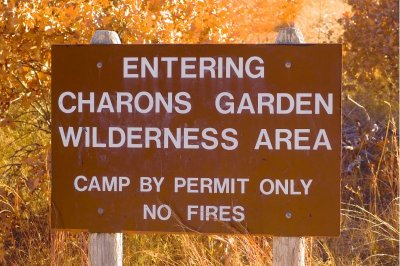 Sign to Elk Mountain Trail