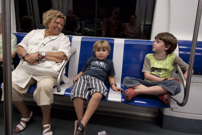 On the Barcelona Metro - August 16, 2009