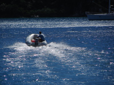 Skipper heads ashore