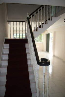 Before: Heading up stairs