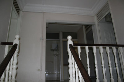 Before: Heading up stairs
