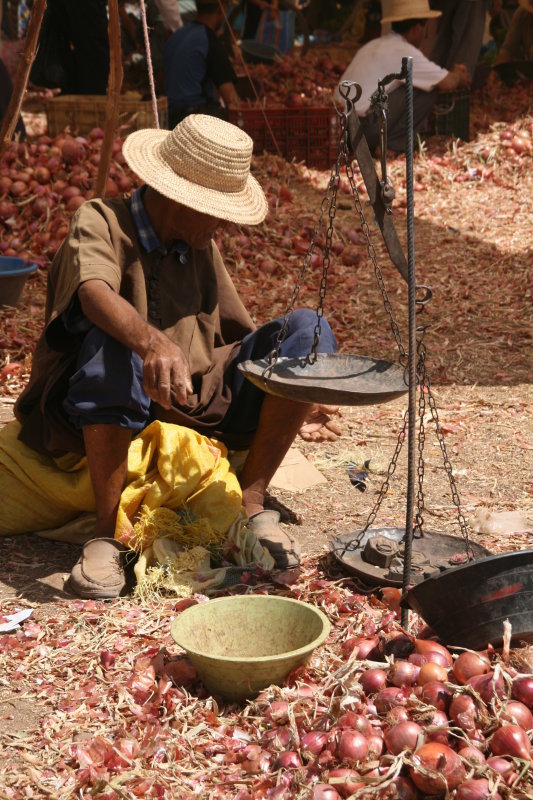 In a rural market near Marrakech