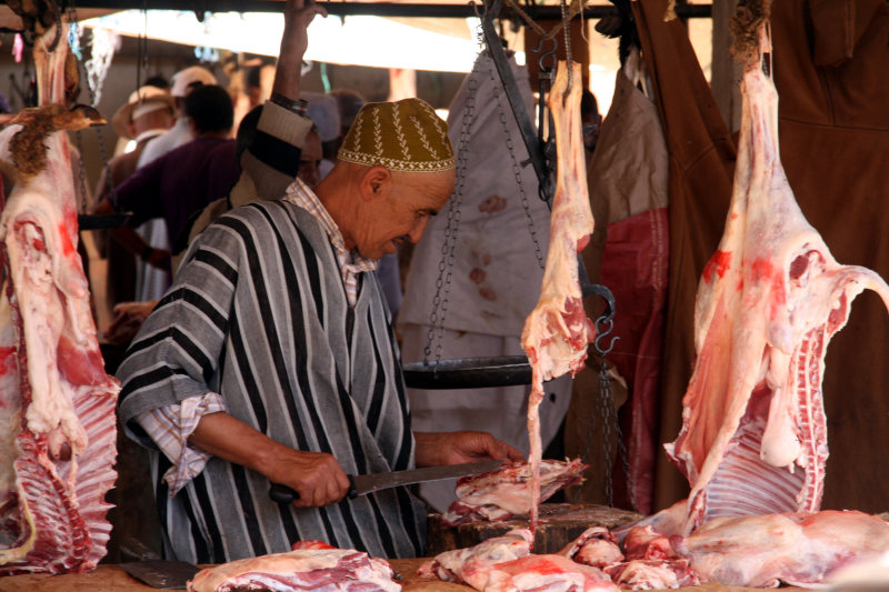 In a rural market near Marrakech
