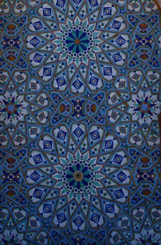 Detail of Hassan II mosque