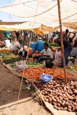 In a rural market near Marrakech