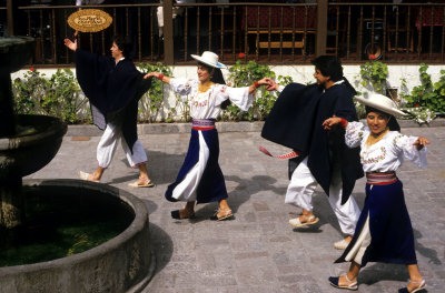 Ibarra, Folk-dancers at hacienda Los Monjes