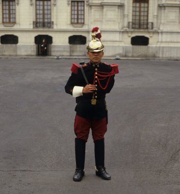 Lima. Presidential guard