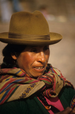 Souvenir vendor at Cuzco