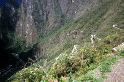 Way up to Machu Picchu