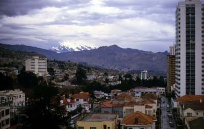 La Paz view on Illiamani