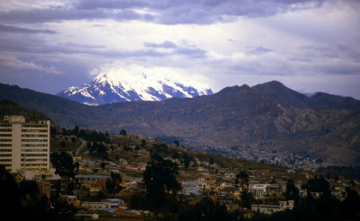 La Paz. View on Illimani
