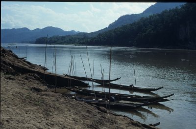 Fishing boats on the Mekong