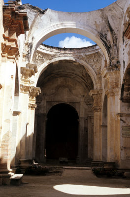 One of the many earthquake effected churches in Antigua