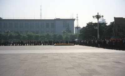 Beijing. Queuing for Mao's Mausoleum