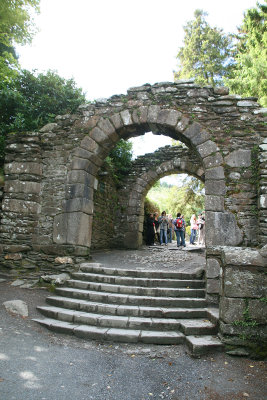 Glendalough. Entrance Gate of the Monastic Settlement