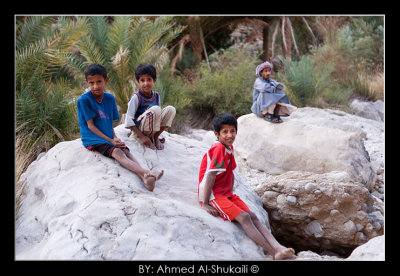 Kids from Wadi Bani Khalid