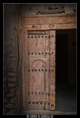 Qurayat fortress Door